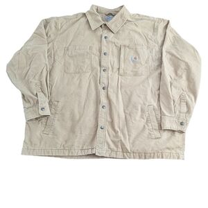 Carhartt Beige Button-Up Jacket